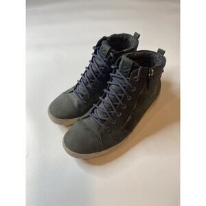 ECCO Soft 7 Women's 8-8.5 Tred Gore-Tex High Top Zip Up Sneaker Green Boots